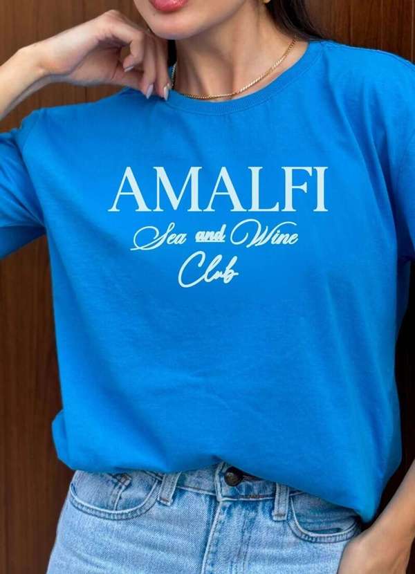Cianitas - Blusa Feminina Over Azul Royal Amalfi - Azul 2