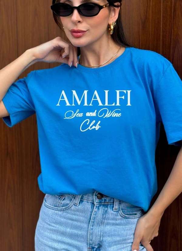 Cianitas - Blusa Feminina Over Azul Royal Amalfi - Azul 3