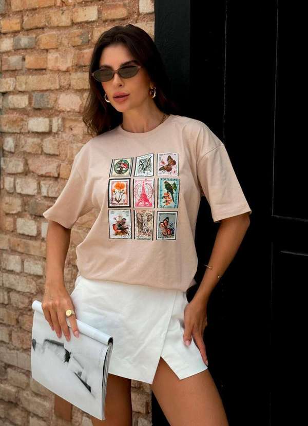 Cianitas - Blusa Feminina Over Chocolate Selos Paris - Over