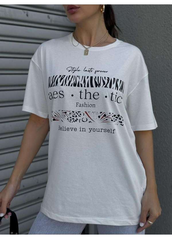 Cianitas - Blusa Feminina Over Off Aesthetic - Off 3