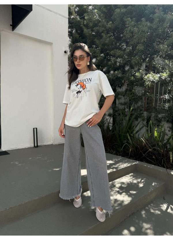 Cianitas - Blusa Feminina Over Off Mulher Fashion - Off 2