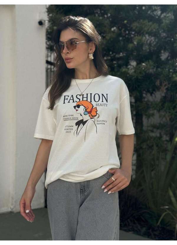 Cianitas - Blusa Feminina Over Off Mulher Fashion - Off 3