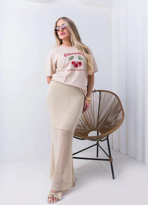 Cianitas - Blusa Feminina Oversized Chocolate Always Cherries Oversized 3