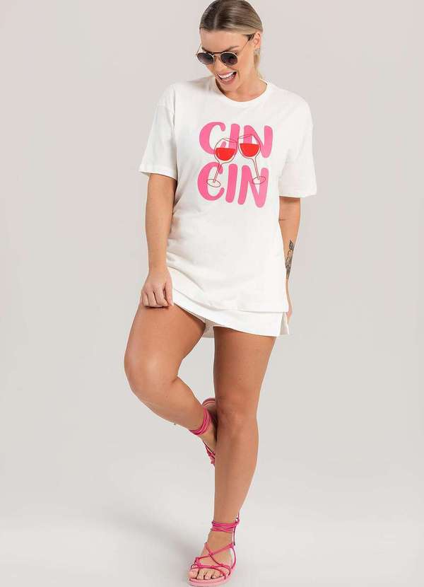 Cianitas - Blusa Feminina Oversized Off Cin Cin - Oversized 3
