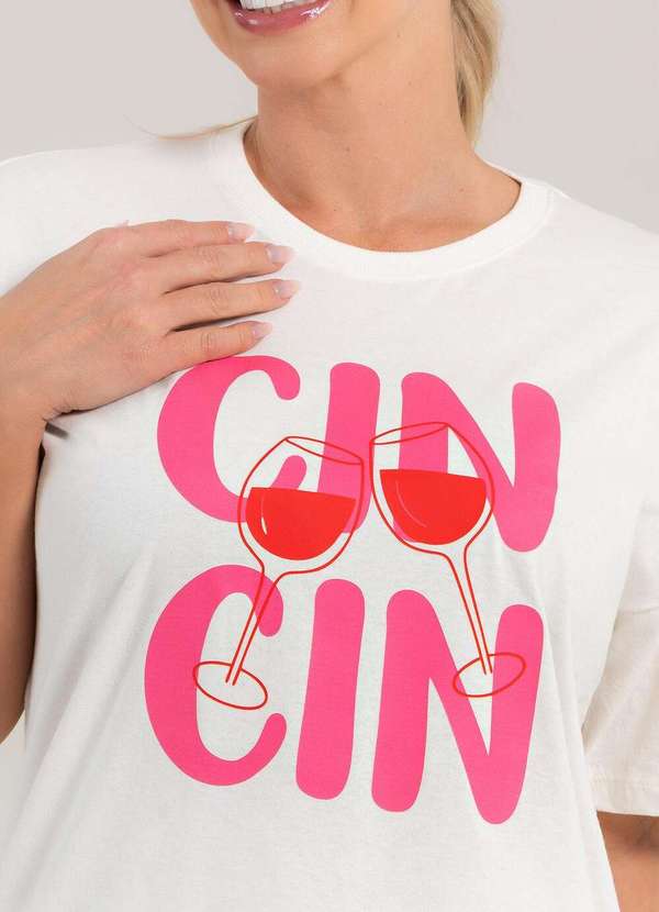 Cianitas - Blusa Feminina Oversized Off Cin Cin - Oversized 4