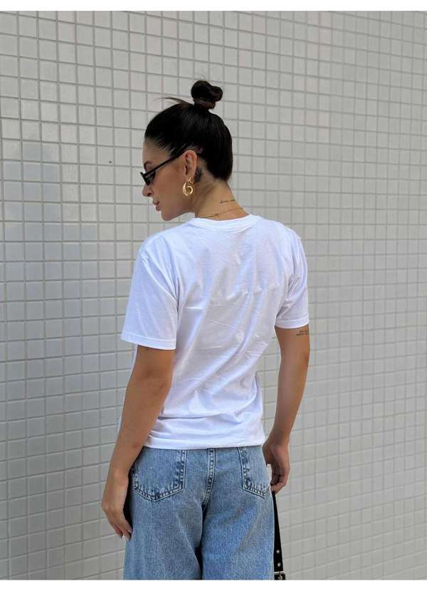 Cianitas - Camiseta Feminina Branca Be Your - Branco 3
