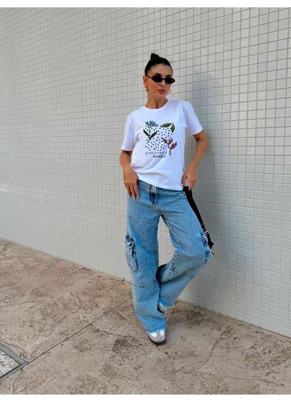 Cianitas - Camiseta Feminina Branca Be Your - Branco 4