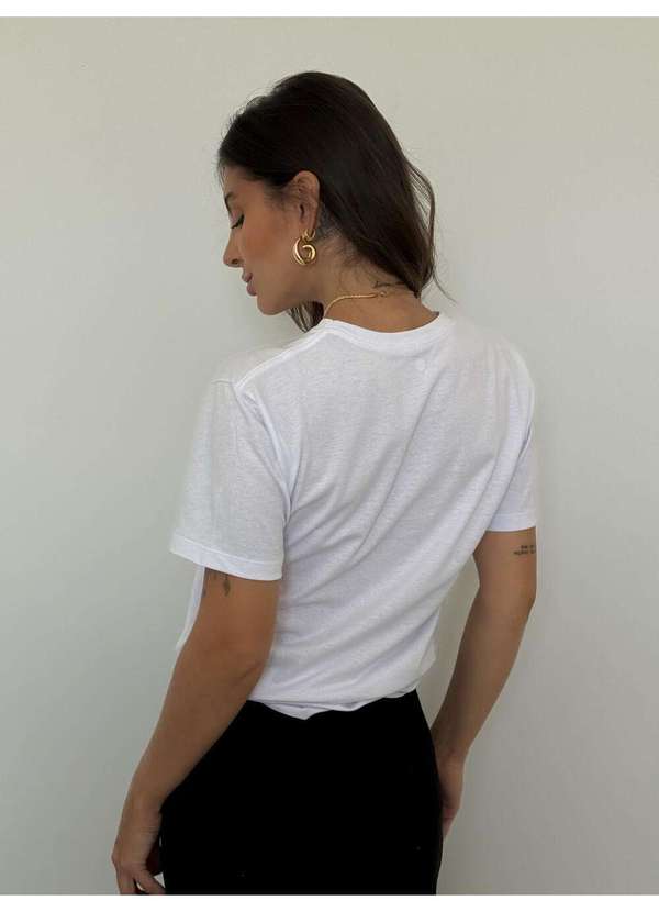 Cianitas - Camiseta Feminina Branca Coração Jesus Branca 3