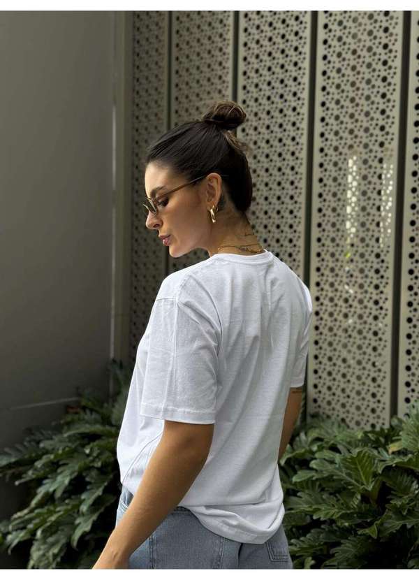 Cianitas - Camiseta Feminina Branca Horses Change - Branco 4