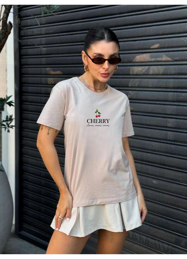 Cianitas - Camiseta Feminina Chocolate Cherry - Chocolate 1