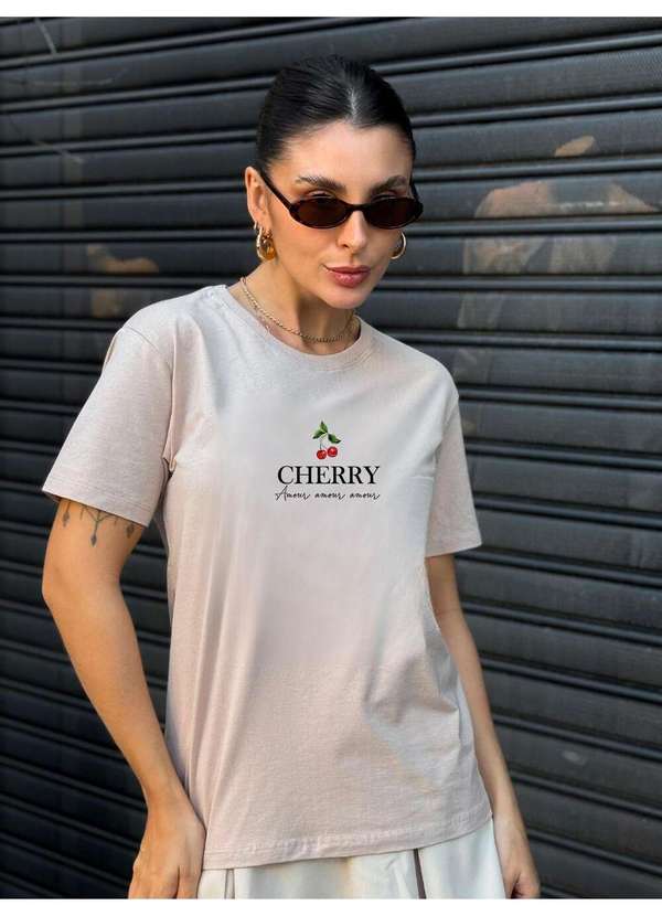 Cianitas - Camiseta Feminina Chocolate Cherry - Chocolate 2