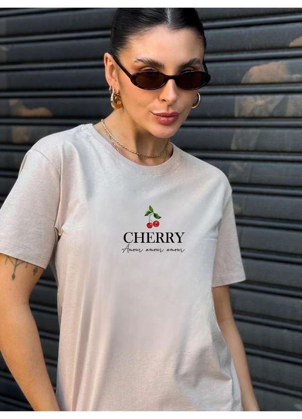 Cianitas - Camiseta Feminina Chocolate Cherry - Chocolate 3
