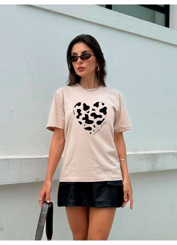 Cianitas - Camiseta Feminina Chocolate Coração The Beauty - Chocolate