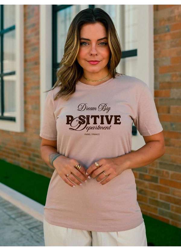 Cianitas - Camiseta Feminina Chocolate Dream Big - Chocolate