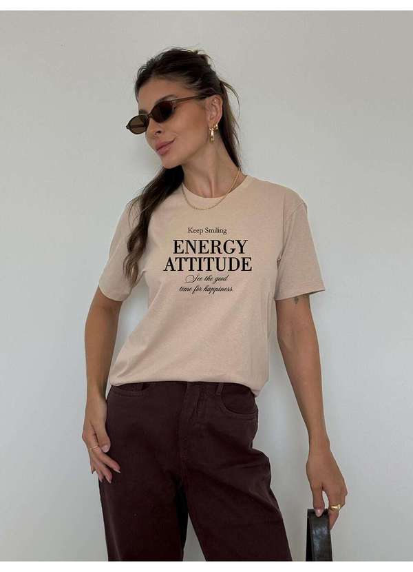 Cianitas - Camiseta Feminina Chocolate Energy Attitude - Chocolate 2
