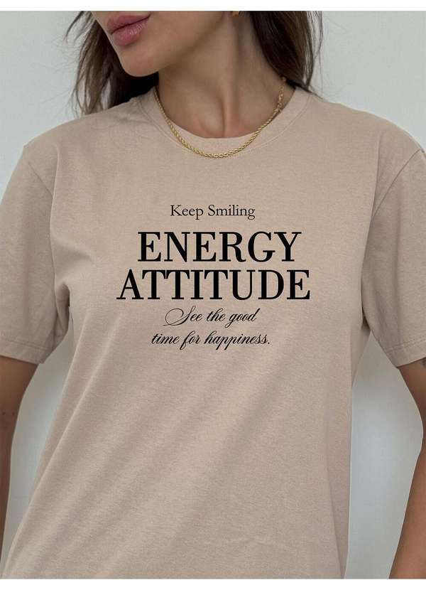 Cianitas - Camiseta Feminina Chocolate Energy Attitude - Chocolate 3