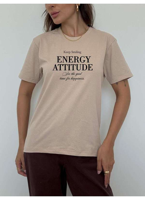 Cianitas - Camiseta Feminina Chocolate Energy Attitude - Chocolate 5