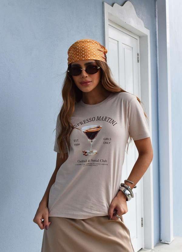 Cianitas - Camiseta Feminina Chocolate Espresso Martini - Chocolate 3