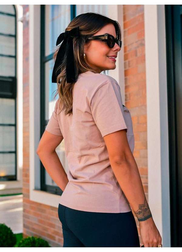 Cianitas - Camiseta Feminina Chocolate Leopard New York - Chocolate 4