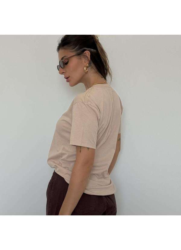 Cianitas - Camiseta Feminina Chocolate Lisa - Marrom 3