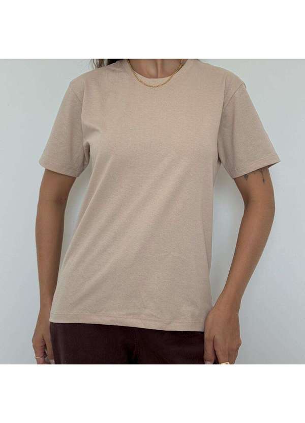 Cianitas - Camiseta Feminina Chocolate Lisa - Marrom 4