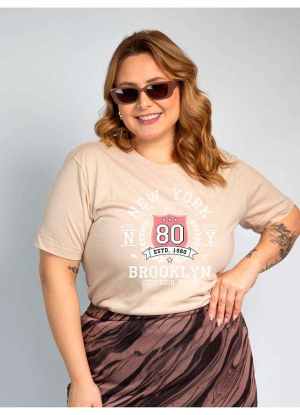 Cianitas - Camiseta Feminina Chocolate Nyc 1980 - Chocolate 2