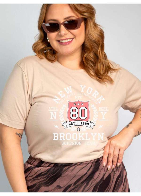 Cianitas - Camiseta Feminina Chocolate Nyc 1980 - Chocolate 3