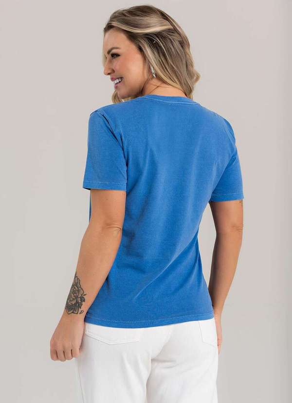 Cianitas - Camiseta Feminina Estonada Azul Amazing - Estonada 5