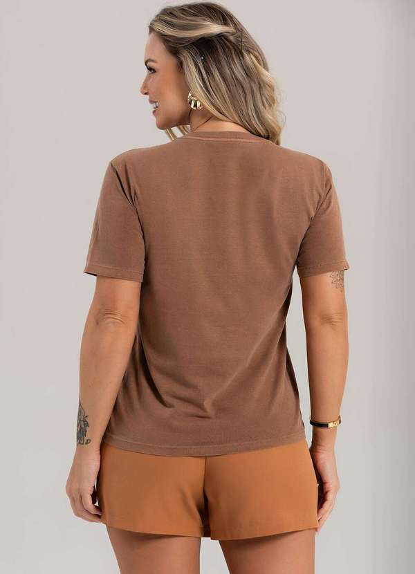 Cianitas - Camiseta Feminina Estonada Camel Los Angeles - Estonada 5