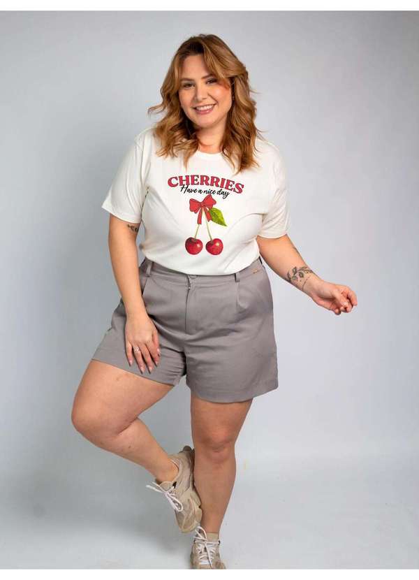Cianitas - Camiseta Feminina Off Cereja Have a Nice Day - Off 3