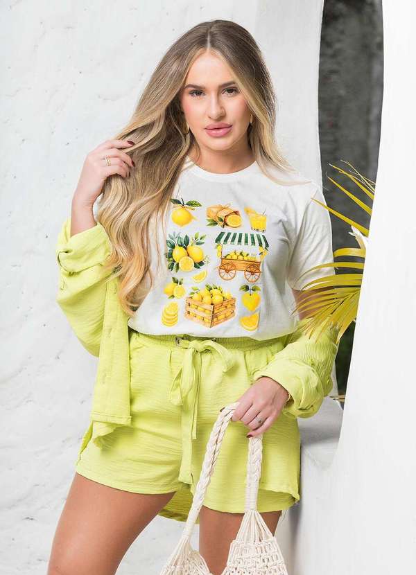 Cianitas - Camiseta Feminina Off Feira de Limões Off