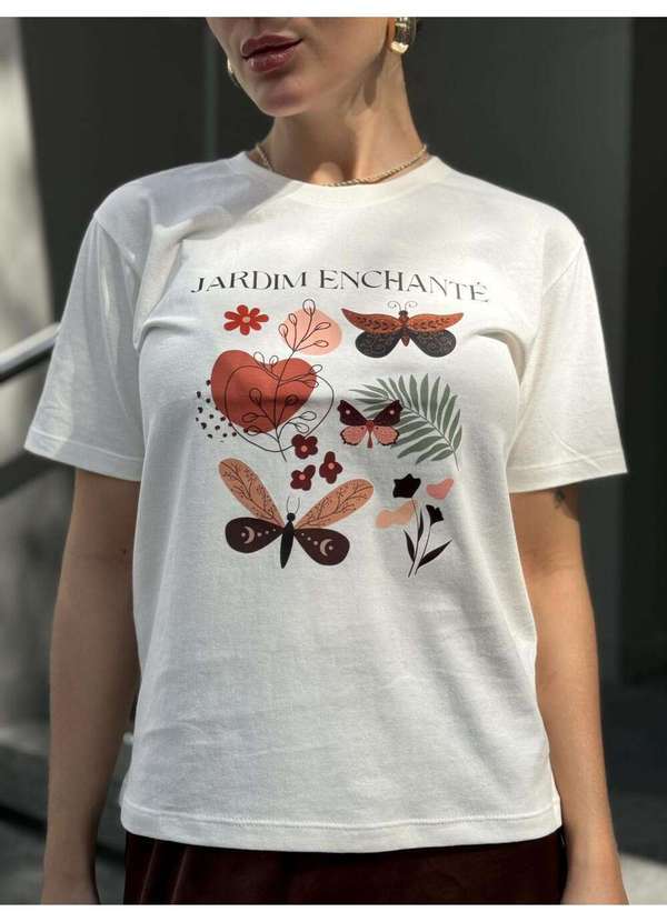 Cianitas - Camiseta Feminina Off Jardim Enchanté - Off 2