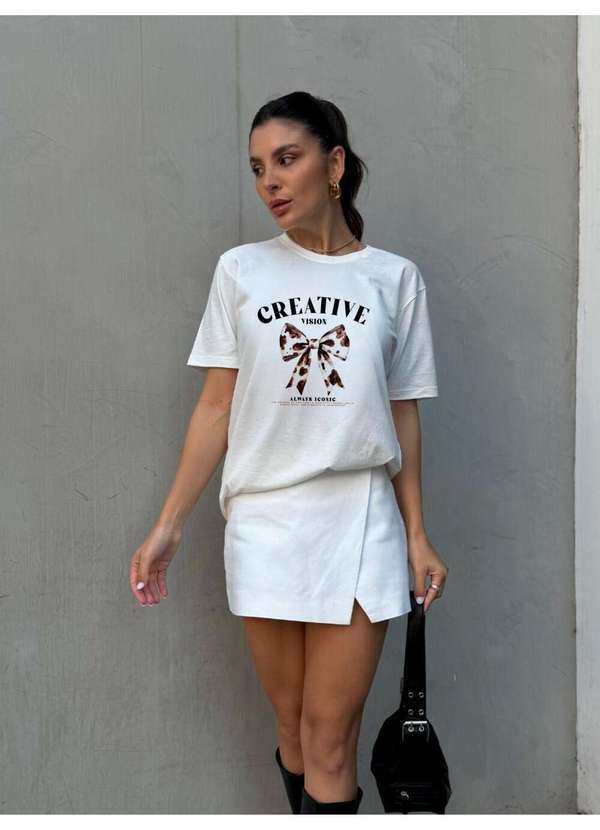 Cianitas - Camiseta Feminina Off Laço Always - Off