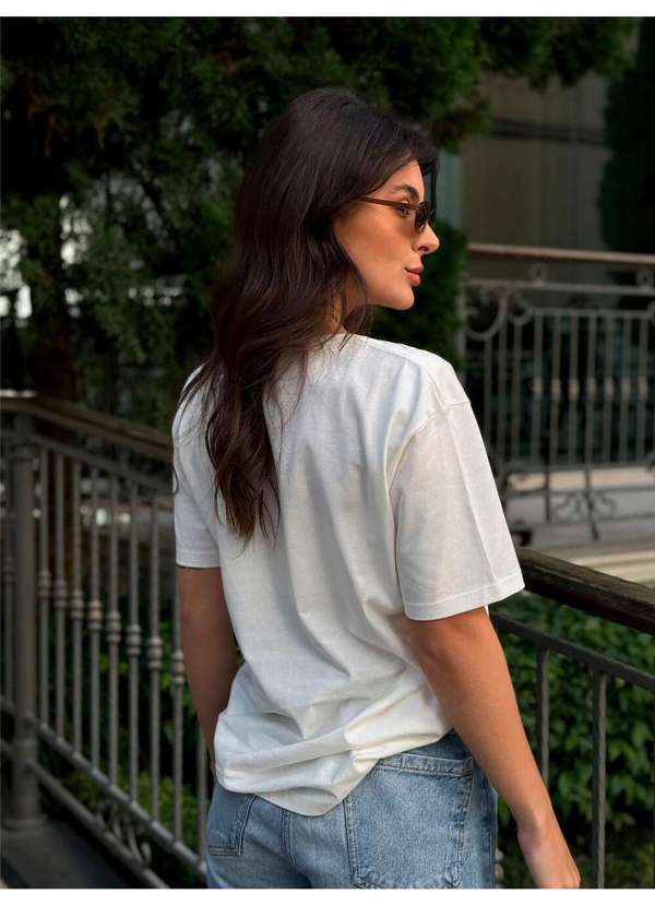 Cianitas - Camiseta Feminina Off Laço Leopard - Off 4