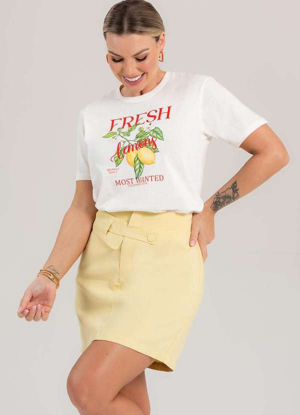 Cianitas - Camiseta Feminina Off Lemons - Off