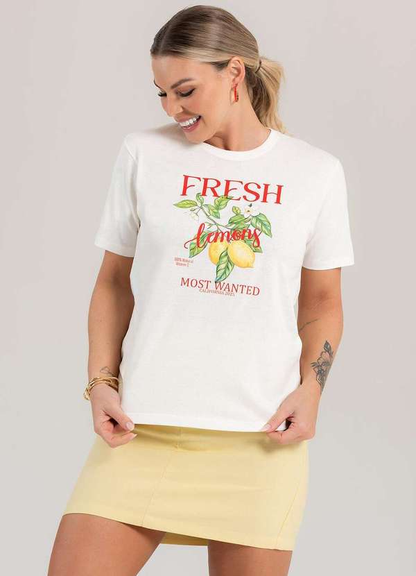 Cianitas - Camiseta Feminina Off Lemons - Off 4