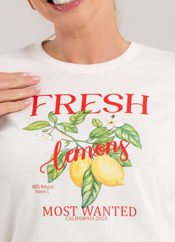 Cianitas - Camiseta Feminina Off Lemons - Off 2