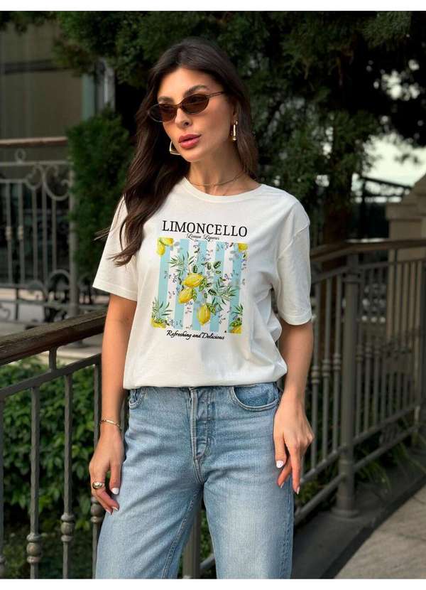 Cianitas - Camiseta Feminina Off Limoncello - Off