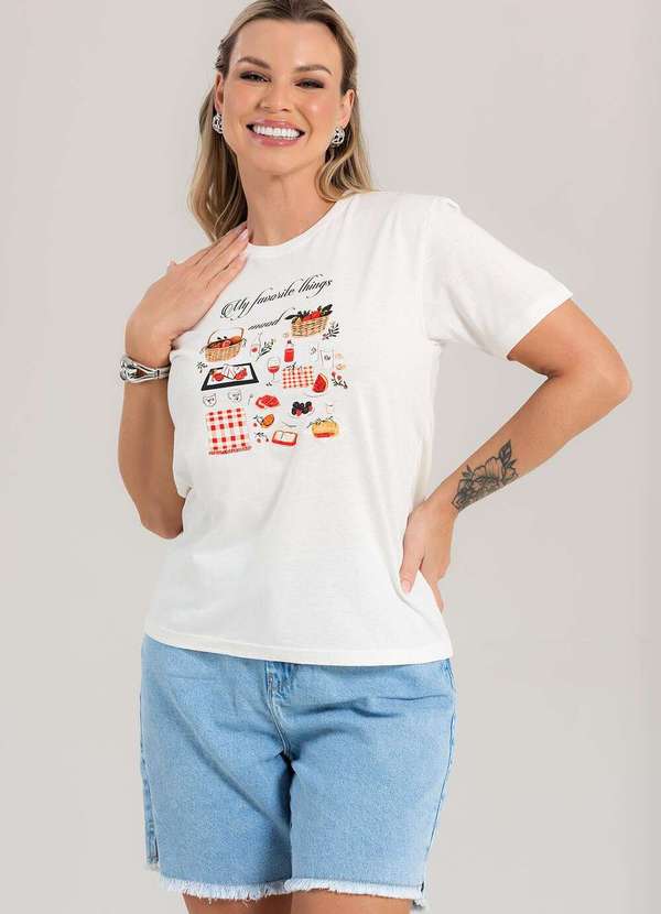 Cianitas - Camiseta Feminina Off My Favorite Things - Off