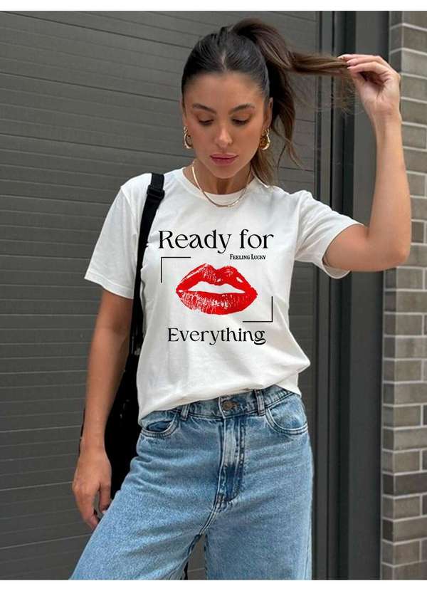 Cianitas - Camiseta Feminina Off Ready For Everything - Off
