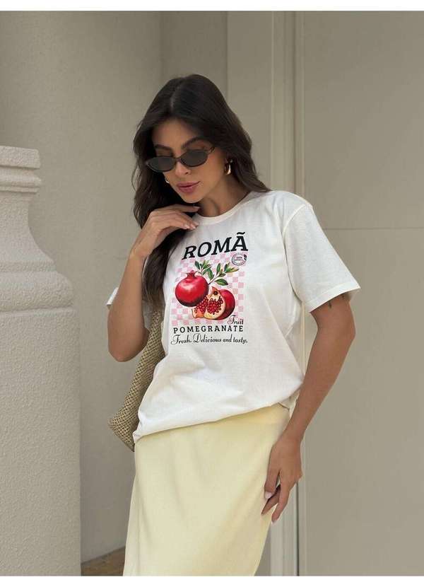 Cianitas - Camiseta Feminina Off Romã - Off 4