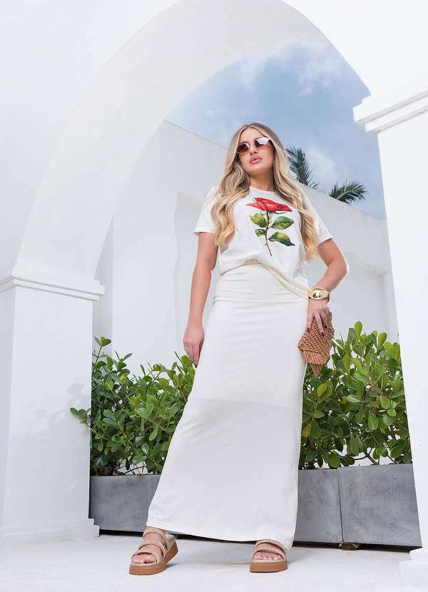 Cianitas - Camiseta Feminina Off Rosa Off 5