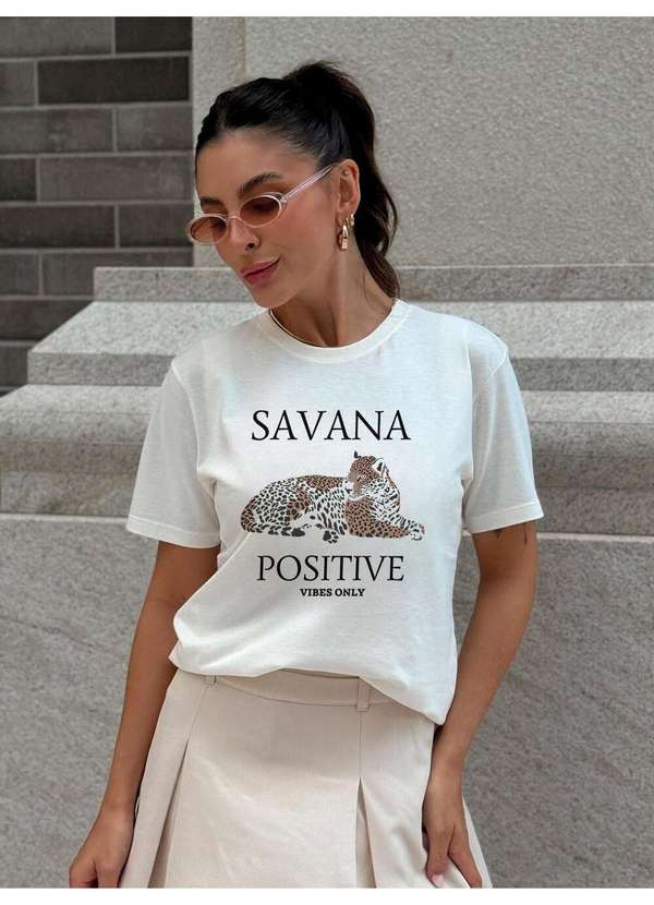 Cianitas - Camiseta Feminina Off Savanna - Off