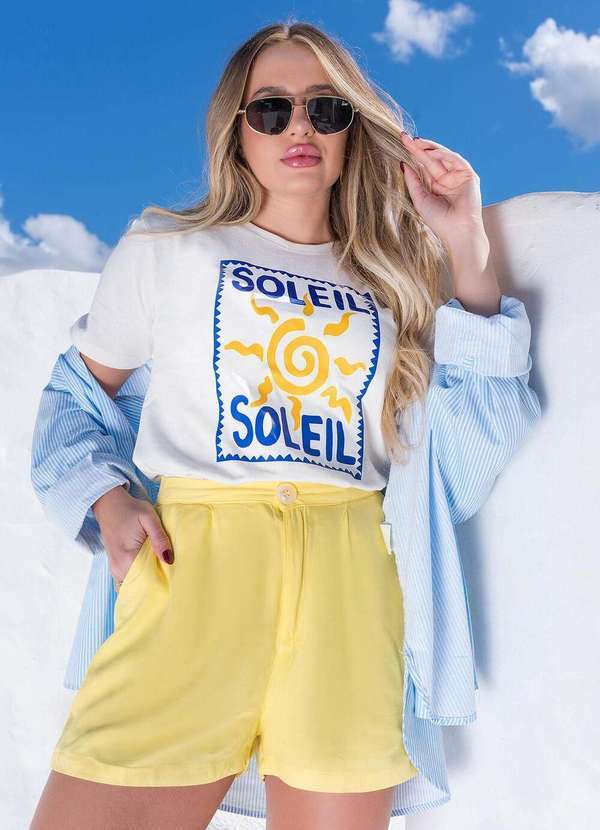 Cianitas - Camiseta Feminina Off Soleil Off