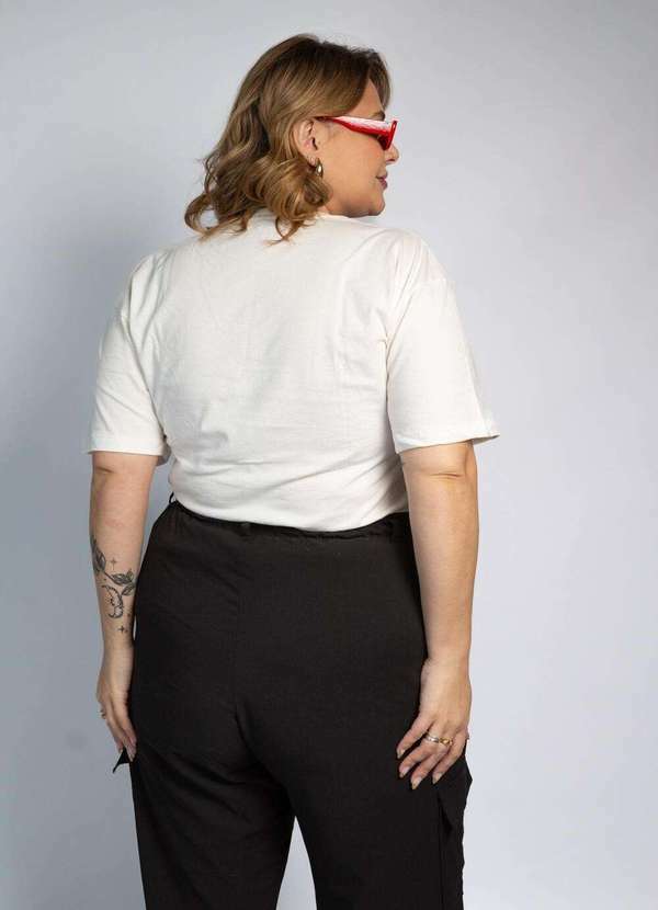 Cianitas - Camiseta Feminina Off Urso Help - Off 5