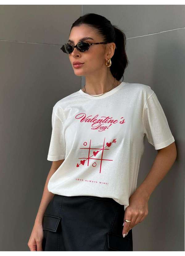 Cianitas - Camiseta Feminina Off Valentines Day - Off