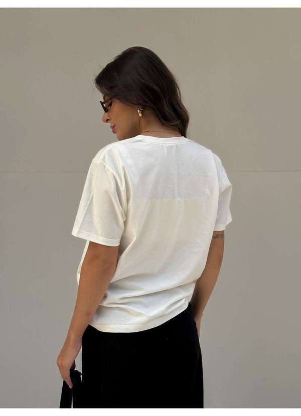 Cianitas - Camiseta Feminina Off White American - Off 4