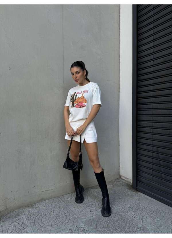 Cianitas - Camiseta Feminina Off Wild And Free - Off 2