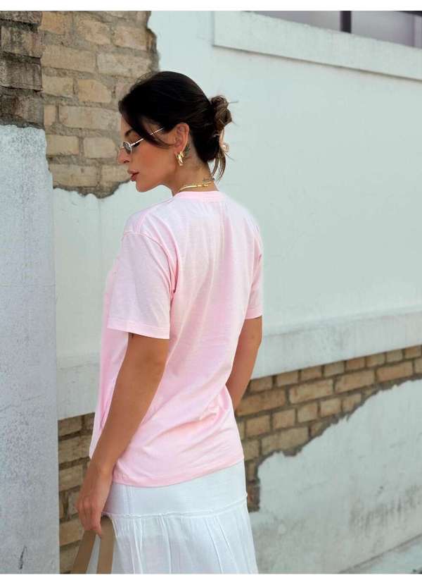 Cianitas - Camiseta Feminina Rosa Bebê You Deserve - Rosa 4