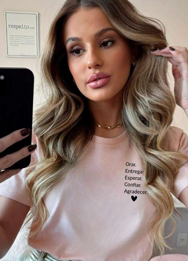 Cianitas - Camiseta Feminina Salmão Orar - Salmão 3